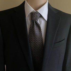 Calvin Kline Wool Suit + Shirt & Tie